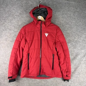 Dainese Ski Jacket Youth 13-14 Years Red 164cm Hooded Puffer Winter Coat 64" - Picture 1 of 21
