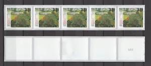 BUND 3519 ""VAN GOGH - MOHNFELD"" ** SKL - CINQUE CON N. ""100" = INIZIO ROTOLI - Foto 1 di 1