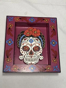 NEW Halloween wall hanging decor sugar skull - Picture 1 of 4