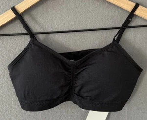 Maidenform RN 15741 Black Nylon Wireless Free T Shirt Bra Junior XL - Picture 1 of 3