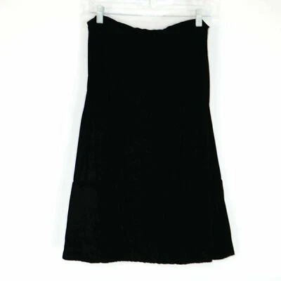 Lilith Velvet Skirt 38 S Small Black Flared A-Line Knee-Length Lagenlook - Image 1 of 4