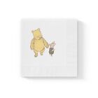 Winnie the Pooh Baby Shower White Coined Napkins