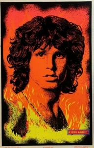 Jim Morrison raro poster vintage 1999 Blacklight 22,5 x 34,5 - Foto 1 di 8
