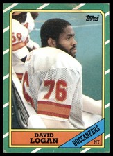 1986 Topps David Logan #381 Mid Grade Tampa Bay Buccaneers