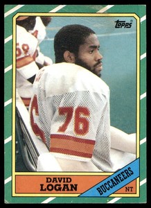 1986 Topps David Logan #381 Mid Grade Tampa Bay Buccaneers