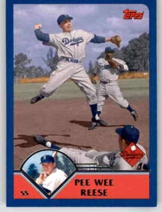 2010 Topps Vintage Legends Pee Wee Reese reimpreso inserto RP MLB PWE Dodgers #44 - Imagen 1 de 2