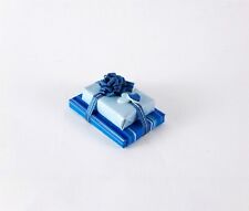 Dollhouse Miniature Artisan Fancy Gift Packages, Dark Blue