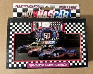 NASCAR 50th Anniversary 1998 Limited Edition 2 Decks Playing Cards Collector Tin - Picture 1 of 6