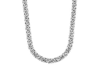 Collar bizantino italiano de plata de ley 925 Miabella para mujer, hecho a mano en... Foto 1 de 4