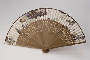TOKYO ASAKUSA TAKAHISA Sensu silk Folding Fan with bag butterfly from Japan - Picture 1 of 4