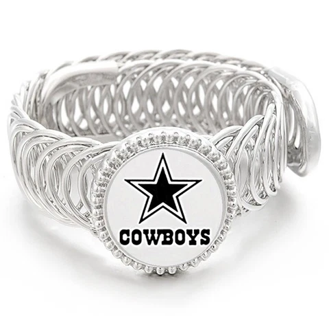 Special Dallas Cowboys Silver Mens Adjustable Bracelet Jewelry w GiftPkg D11 Cover