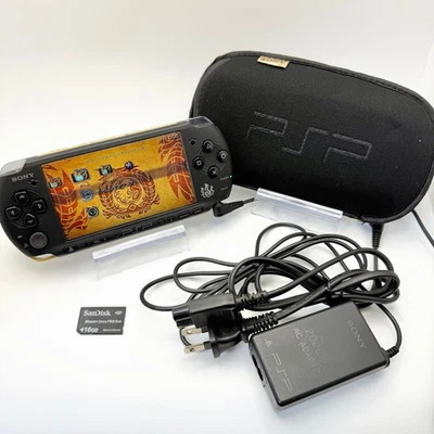 SONY PSP-3000 Monster Hunter Portable 3rd Hunter's model Tested w/ Charger, Case - Image 1 of 4