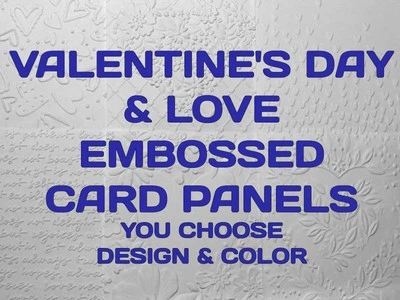 8 frentes de tarjetas en relieve de San Valentín y amor A2, elige COLOR/DISEÑO, envío gratuito Foto 1 de 4