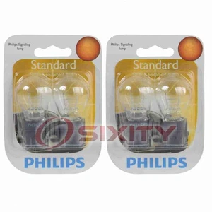 2 pc Philips Rear Side Marker Light Bulbs for Dodge Caravan Dakota Grand tz - Picture 1 of 5