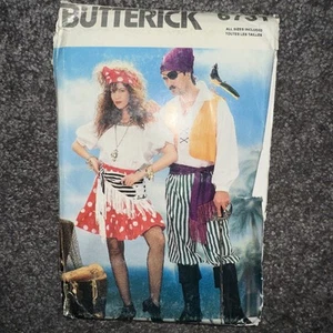 Butterick 6731 Pirate Costume Sewing Pattern Men’s & Women’s C.1988 Sz XS-XL - Picture 1 of 6