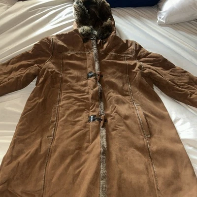 Abrigo Oleg Cassini marrón XL Foto 1 de 4