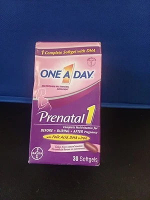 One A Day Prenatal 1 Complete Multivitamin/Multimineral 30 Softgels Exp. 9/26 - Image 1 of 2