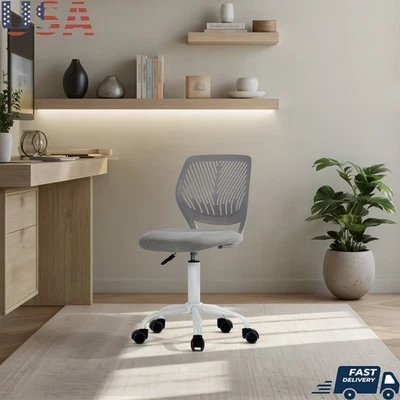 Silla de Escritorio Ajustable Niños Adolescentes Giratoria Transpirable Soporte para Espalda Estudio Tarea Foto 1 de 4