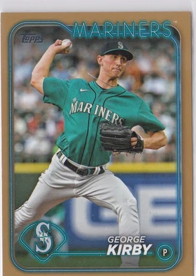 2024 Topps Series 1 George Kirby Gold SP /2024 Seattle Mariners #76 - Image 1 of 3