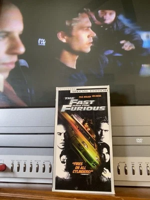 The Fast and the Furious VHS 2001 Paul Walker Vin Diesel - Image 1 of 4