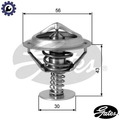 THERMOSTAT COOLANT TH05382G1 FOR MITSUBISHI CHARIOT GALLOPER L200/STORM L400 - Image 1 of 4