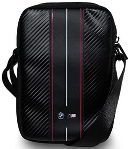 Oryginalna torba na ramię BMW serii M carbon czerwone paski na tablety 8" czarna - Zdjęcie 1 z 3