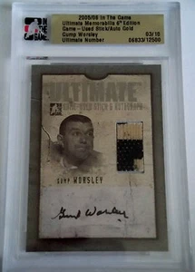 2005-06 Ultimate Memorabilia GUMP WORSLEY Auto Multi-Color Stick Patch SP #/10 - Picture 1 of 2