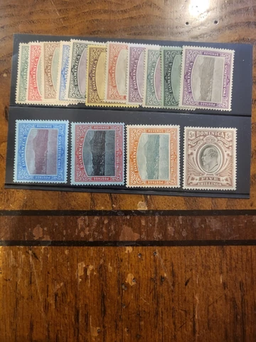 Stamps Dominica  Scott #35-49 h Cover