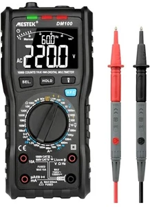 Nuovo in scatola MESTEK DM100 Multimetro digitale analogico True RMS NCV Live Line Tester - Foto 1 di 6