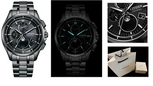 Citizen Ø41.5mm Attesa moon phase titanium BY1006-62E Universe Solar alarm Radio - Picture 1 of 11