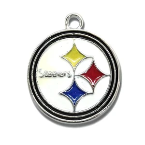 Pittsburgh Steelers Logo Charm (x1) Große Rabatte für mehrere NFL Anhänger - Bild 1 von 4