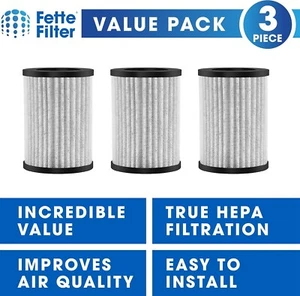 3 PACK PREMIUM HEPA FILTER FOR PUREZONE MINI PORTABLE AIR PURIFIER FETTE FF1764 - Picture 1 of 7