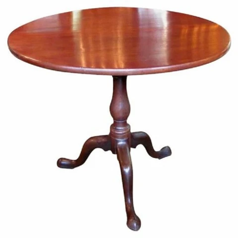 Antique American Mahogany Queen Anne Tilt Top Tea Table Circa 1770 Cover