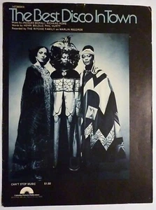 THE BEST DISCO IN TOWN Sheet Music THE RITCHIE FAMILY 1976 - Picture 1 of 3
