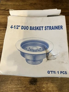 S/S DUO BASKET DRAIN MODEL # E38-1010 - Picture 1 of 6