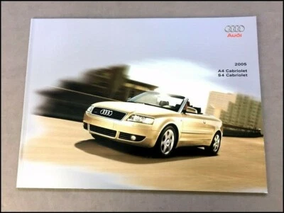 2005 Audi A4 S4 Cabriolet 32-page Original Car Sales Brochure Catalog Foto 1 de 4