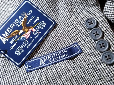 Новый 46R коричневый черный чек шерсти Tweed Blazer куртка sport пальто American Living - Изображение 1 из 4