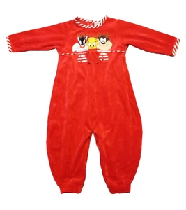 Mameluco de una pieza Warner Bros. Baby Christmas Piolín Sylvester & Taz 1998 de colección 18M - Imagen 1 de 4