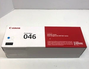 Cartuccia toner ciano Canon 046 1249C001 originale OEM - PESA 100% PIENO! - Foto 1 di 7