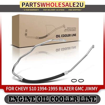 Engine Oil Cooler Hose Assembly for Chevrolet Blazer S10 GMC Jimmy Sonoma RWD - Image 1 of 4