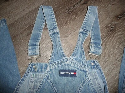 Mono con tirantes Tommy Hilfiger Retro Y2K Denim Talla L 30 Entrepierna Foto 1 de 4