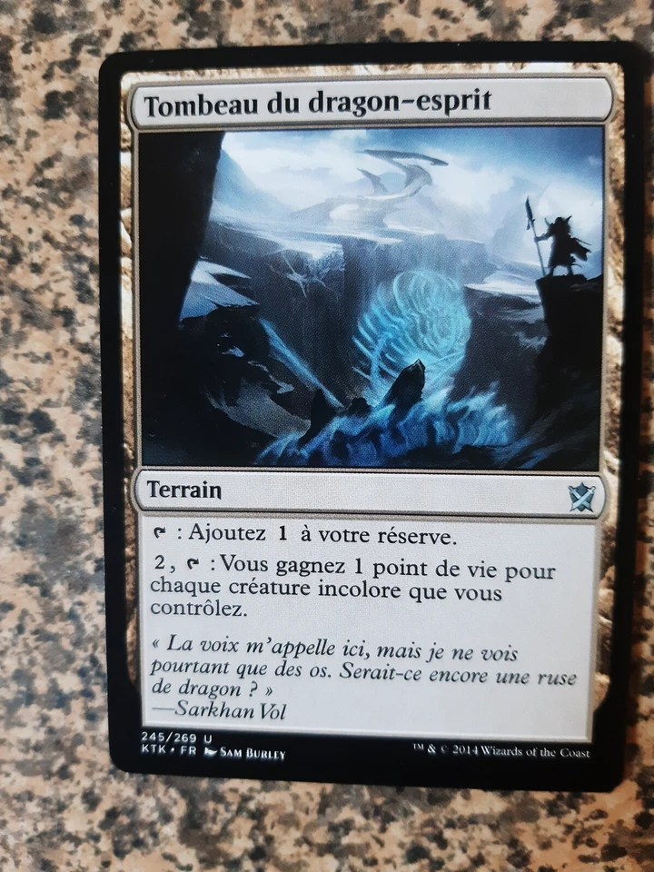 MTG - 1 x Tomb of the Spirit Dragon - Khans of Tarkir - FRENCH - Image 1 of 1