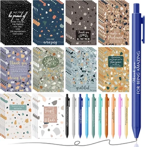 50 Sets Inspirational Gift Notepad Motivational Ballpoint Pen Notebooks Marblin - Picture 1 of 12