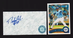 Rafael Soriano ( Debut 2002 ) SEA ATL NYY TB SIGNED AUTOGRAPH AUTO 3x5 INDEX COA - Picture 1 of 1