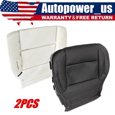 Cubierta de asiento inferior del conductor negra con cojín de espuma para Chevy Silverado 2014-2019 Foto 1 de 4