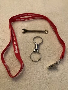Snap On Gift Set tie clip key chain lanyard - Picture 1 of 3