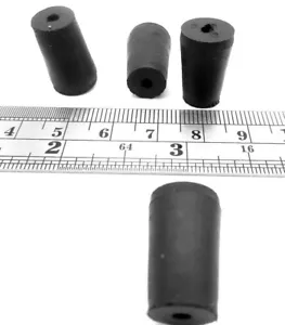 Rubber Stopper Plugs 11/32" To 14/32" Hole , 9 mm To 11.5 mm Holes, #000 1 Hole - Picture 1 of 12