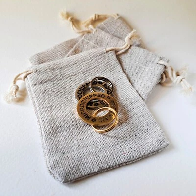 Heavy Duty Dog ID Tag 30mm Personalised Brass Stainless Steel Engraved Washer - Image 1 of 4