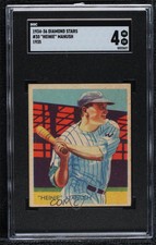1934 National Chicle Diamond Stars R327 Heinie Manush (Issued in 1935) SGC 4 HOF