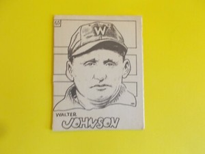 Vintage Walter Perry Johnson SCFC 1969 Card